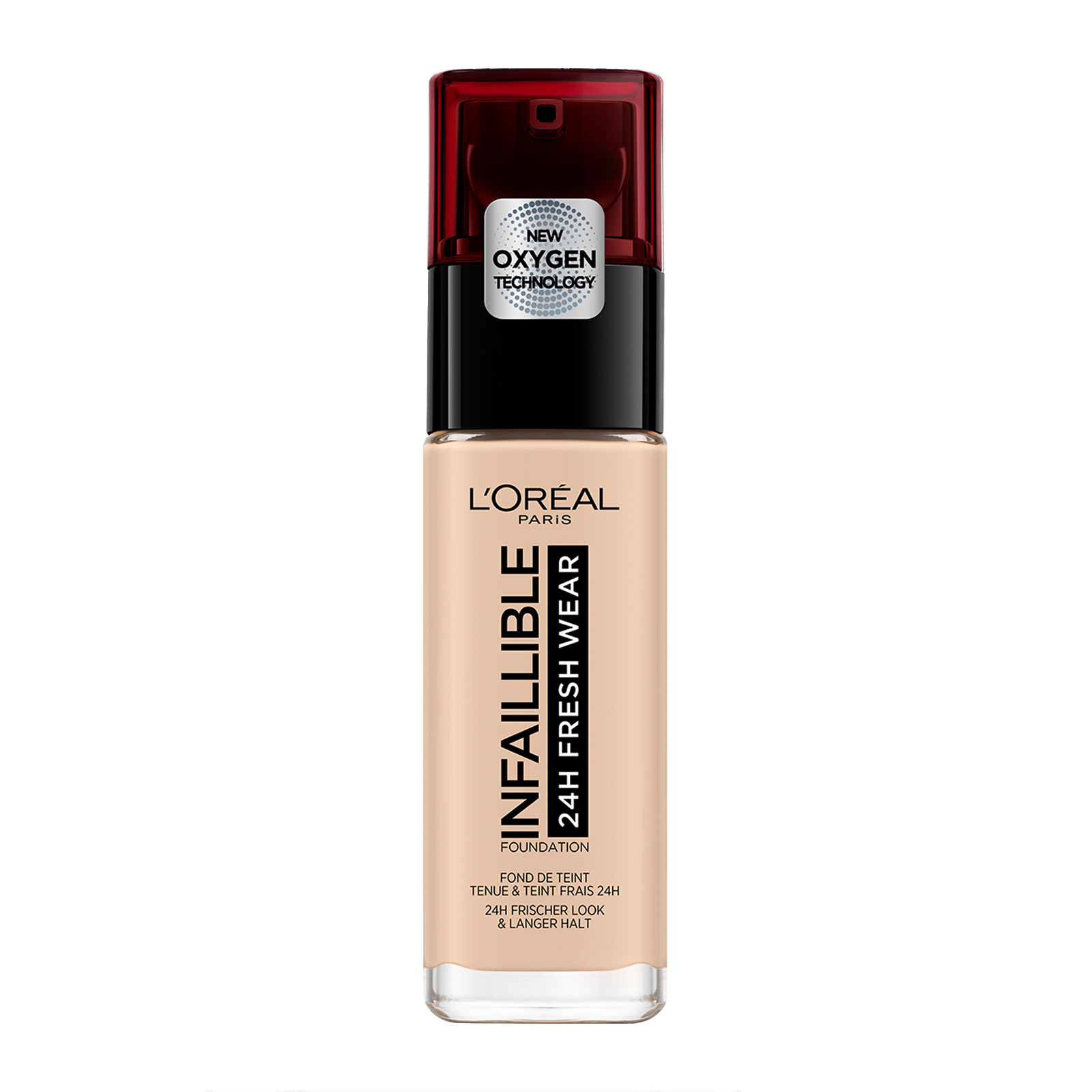 L'Oreal Paris 巴黎欧莱雅 24小时持久不脱妆遮瑕粉底液 30ml