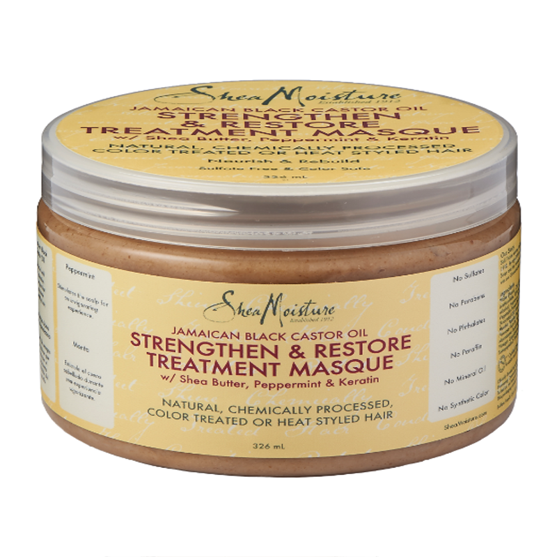 Shea Moisture 牙买加黑蓖麻油强韧修护发膜 326ml 烫染发质