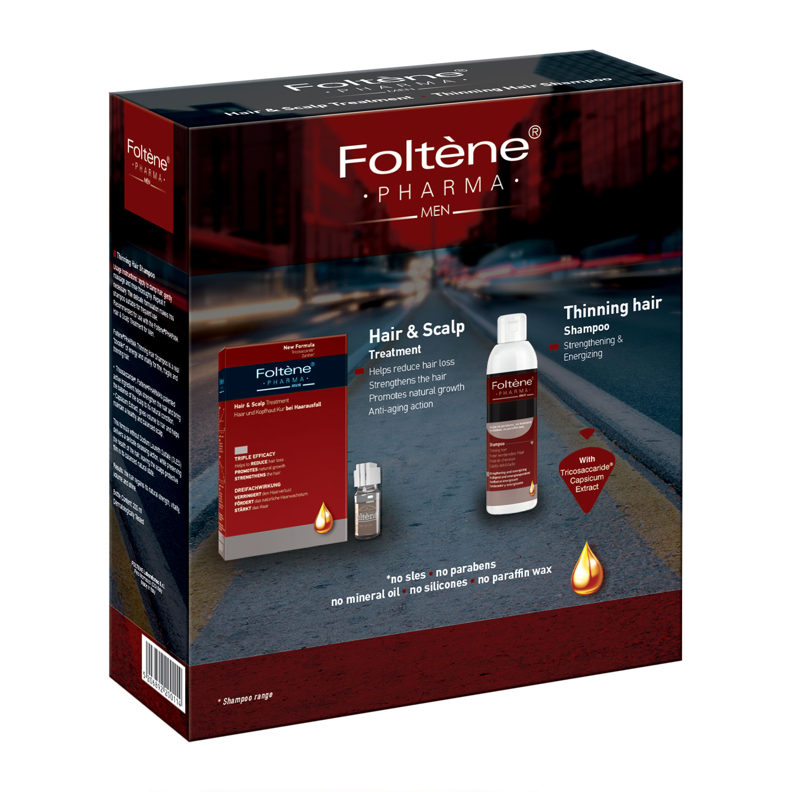Foltène 丰添 男士头发头皮护理两件套装