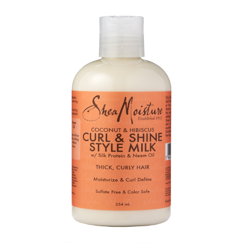 Shea Moisture 椰子木槿柔亮定型乳 254ml 粗硬卷发