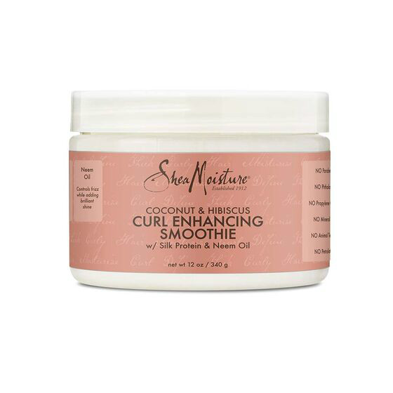 Shea Moisture 椰子木槿柔亮定型霜 12oz (340g 355ml) 粗硬卷发