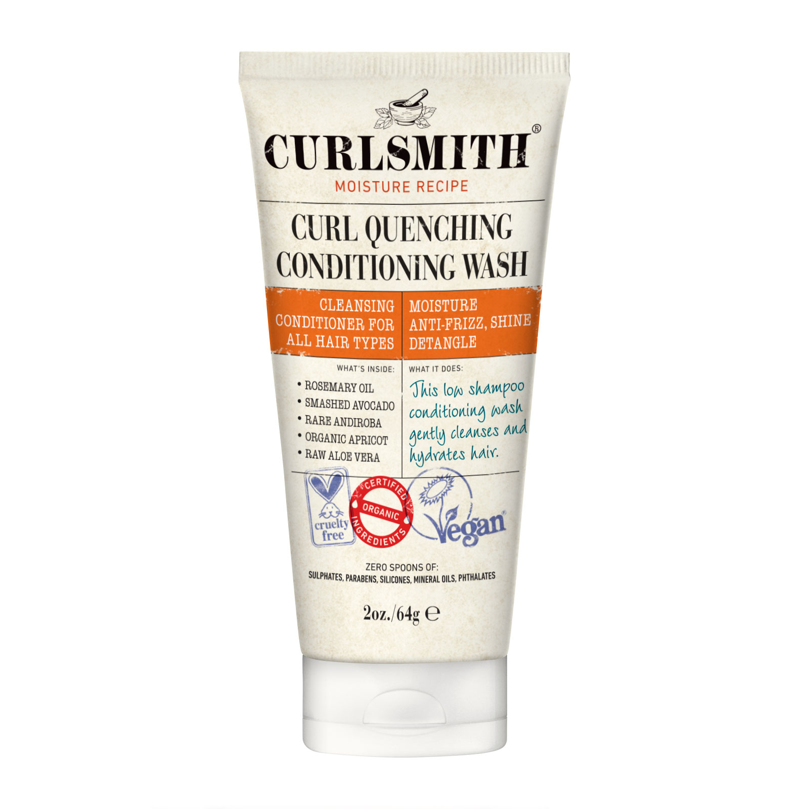 Curlsmith 卷发顺滑滋养洗发护发二合一  64g