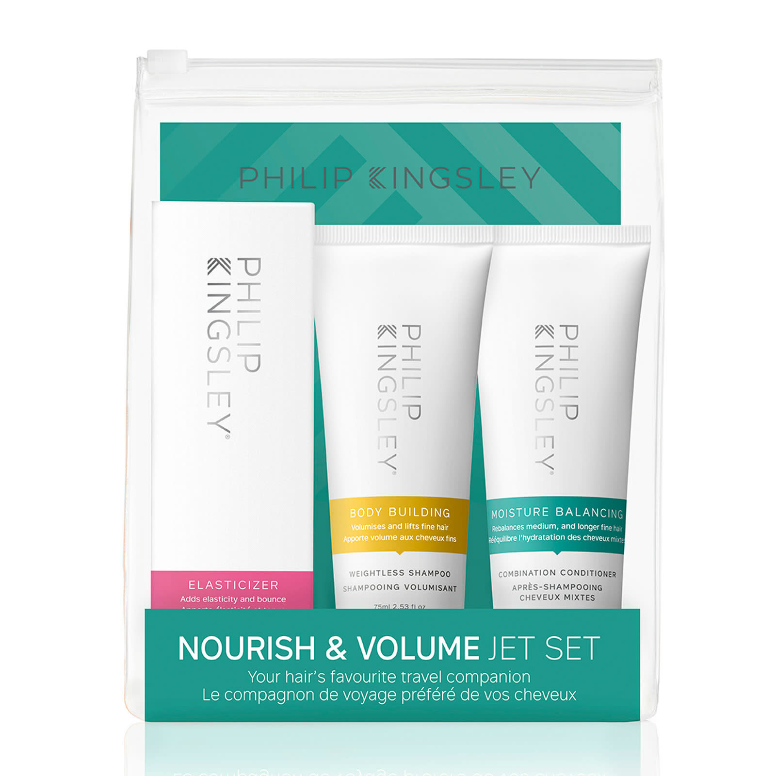 Philip Kingsley 丰盈柔亮旅行三件套装 丰盈洗发水75ml+保湿平衡护发素75ml+预洗发膜75ml