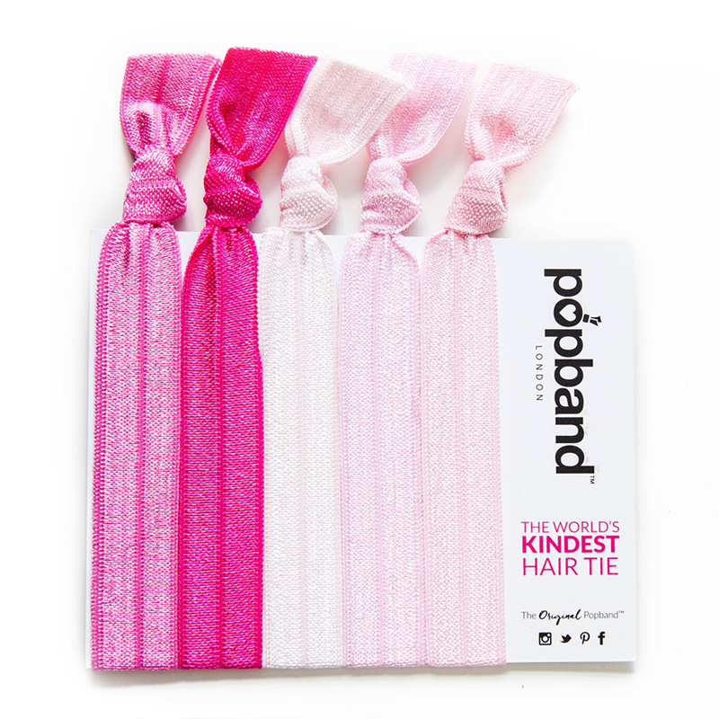 Popband London  泡泡糖 潮流束发圈 加宽不伤发皮筋 5个装
