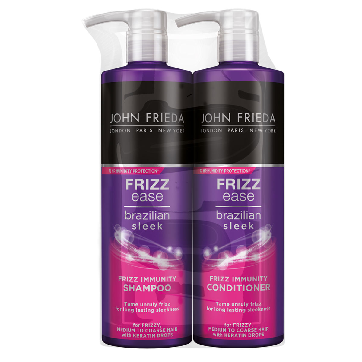 John Frieda 角蛋白抗毛躁洗发水护发素套装 2x500ml