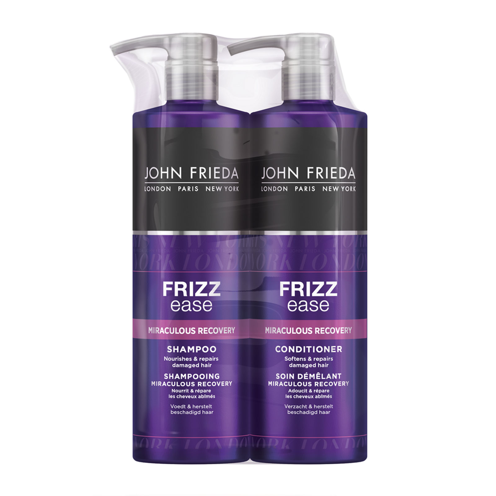 John Frieda 抚平毛糙滋养顺滑洗发护发套装 洗发水500ml+护发素500ml