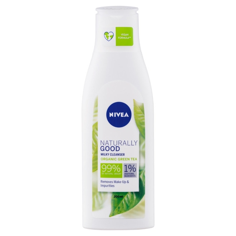 Nivea Naturally Good Organic Green Tea Milky Cleanser 200ml