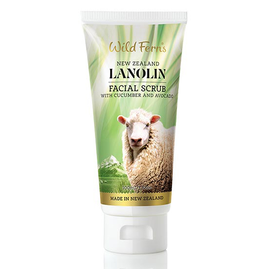 Wild Ferns Lanolin Facial Scrub 100ml