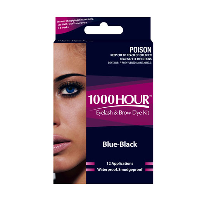 1000 Hour 染睫毛和眉毛工具包（蓝黑色）