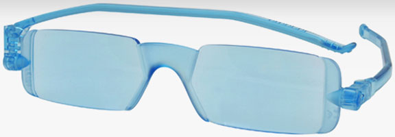 Nannini 纳尼尼 折叠超轻薄超炫时尚太阳镜（+1 5度）1副 （天蓝色）