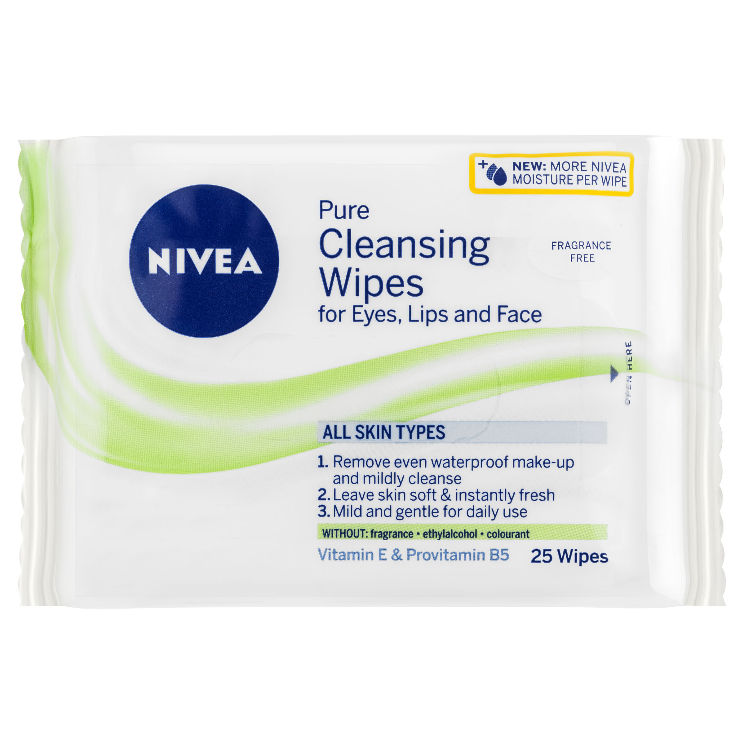 Nivea 妮维雅 清爽卸妝洁面湿纸巾 25张 （保湿 滋润）