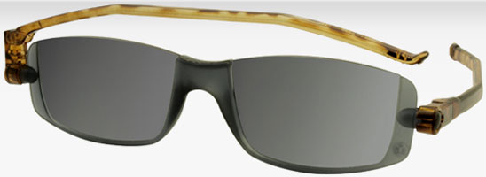 Nannini 纳尼尼 超薄折叠太阳镜（+2 0度）1副（豹纹腿深灰色镜片）