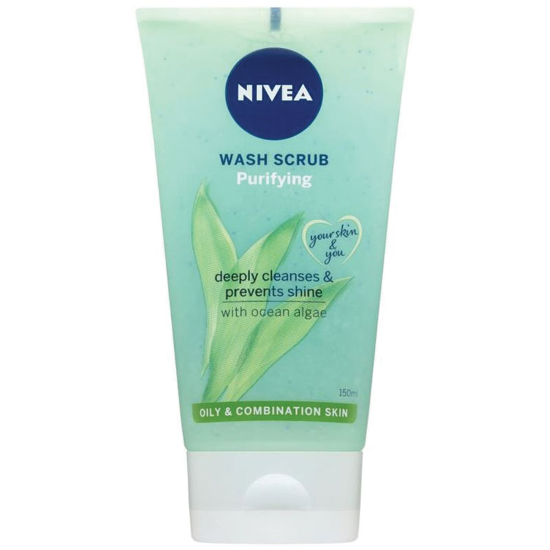 Nivea 妮维雅 2合1深层净化去角质洁面乳 150ml （去除多余皮脂 防止油光和净化肌肤 适用于混合性皮肤）