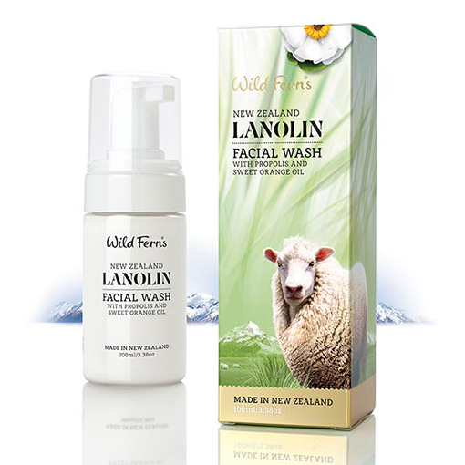 Wild Ferns 绵羊油泡沫洗面奶 100ml（含蜂胶橙油精华）