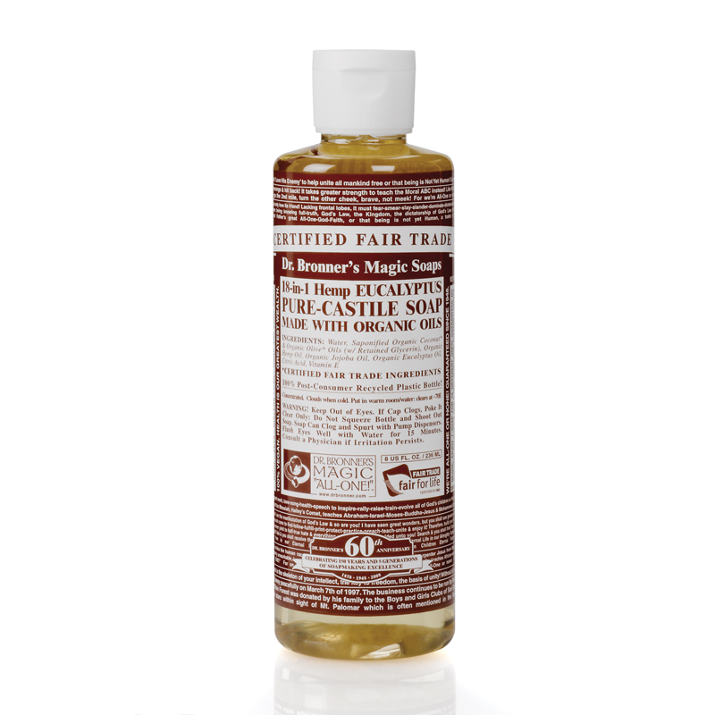 Dr Bronner's布朗博士 有机桉树尤加利精油8合1液体皂 洗手液 洁颜露 236ml