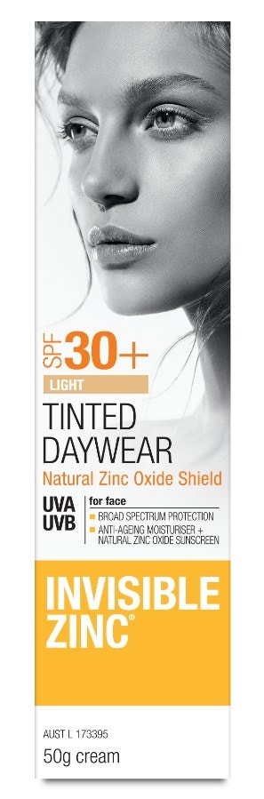 Invisible Zinc 抗衰老面部保湿防晒霜SPF30+ 50g（浅色）