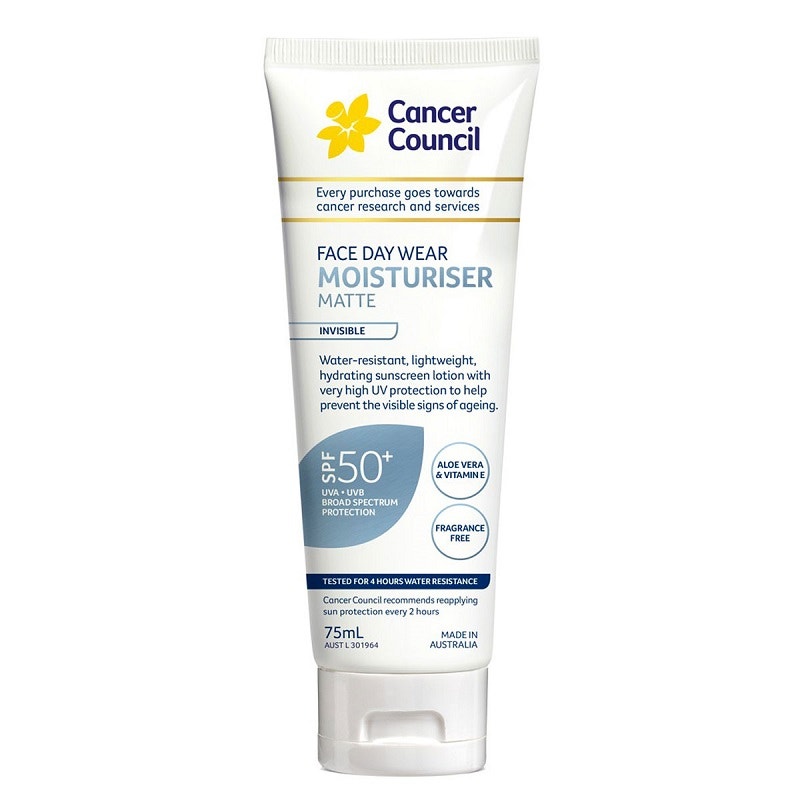 Cancer Council 面部及身体轻薄保湿防晒霜 SPF50+ 75ml 防水款