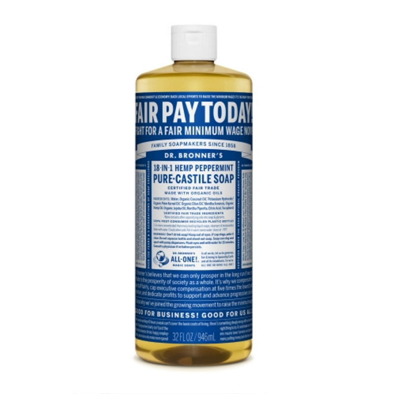 Dr Bronner's 布朗博士 有机薄荷精油8合1液体皂 洗手液 洁颜露 946ml