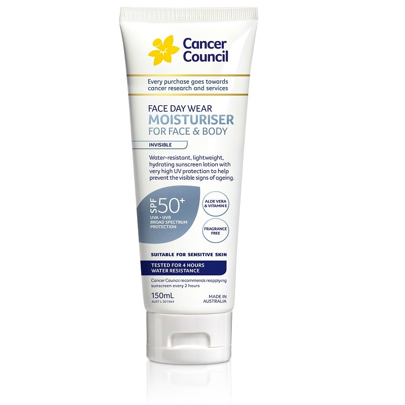 Cancer Council 澳美皙 日间清爽面部及身体滋养保湿防晒霜 SPF50+ 150ml