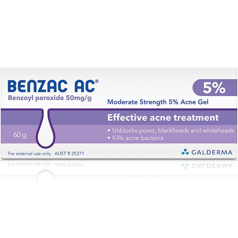 Benzac 温和控油去痘5%凝胶 60g
