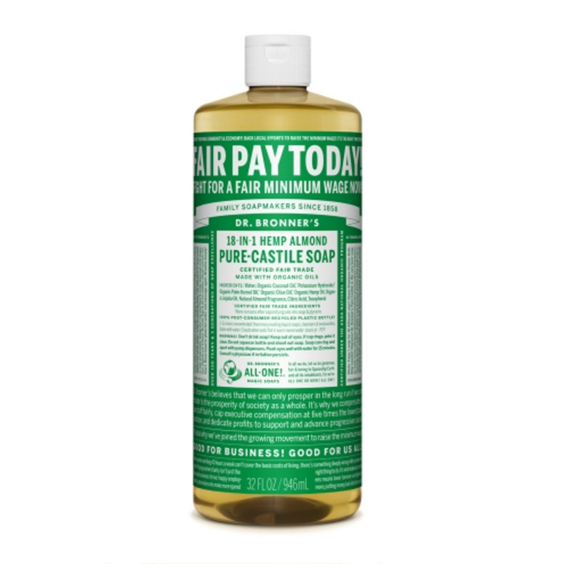 Dr Bronner's布朗博士 有机杏仁精油8合1液体皂 洗手液 洁颜露 946ml
