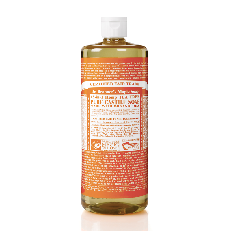 Dr Bronner's 布朗博士 有机茶树精油8合1液体皂 洗手液 洁颜露 946ml