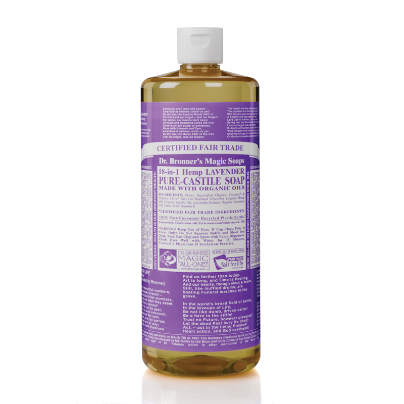Dr Bronner's 布朗博士 有机薰衣草精油8合1液体皂 洗手液 洁颜露 946ml