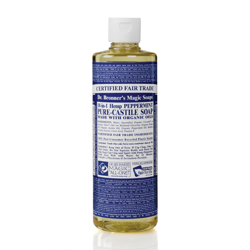 Dr Bronner's 布朗博士 有机薄荷精油8合1液体皂 洗手液 洁颜露 472ml