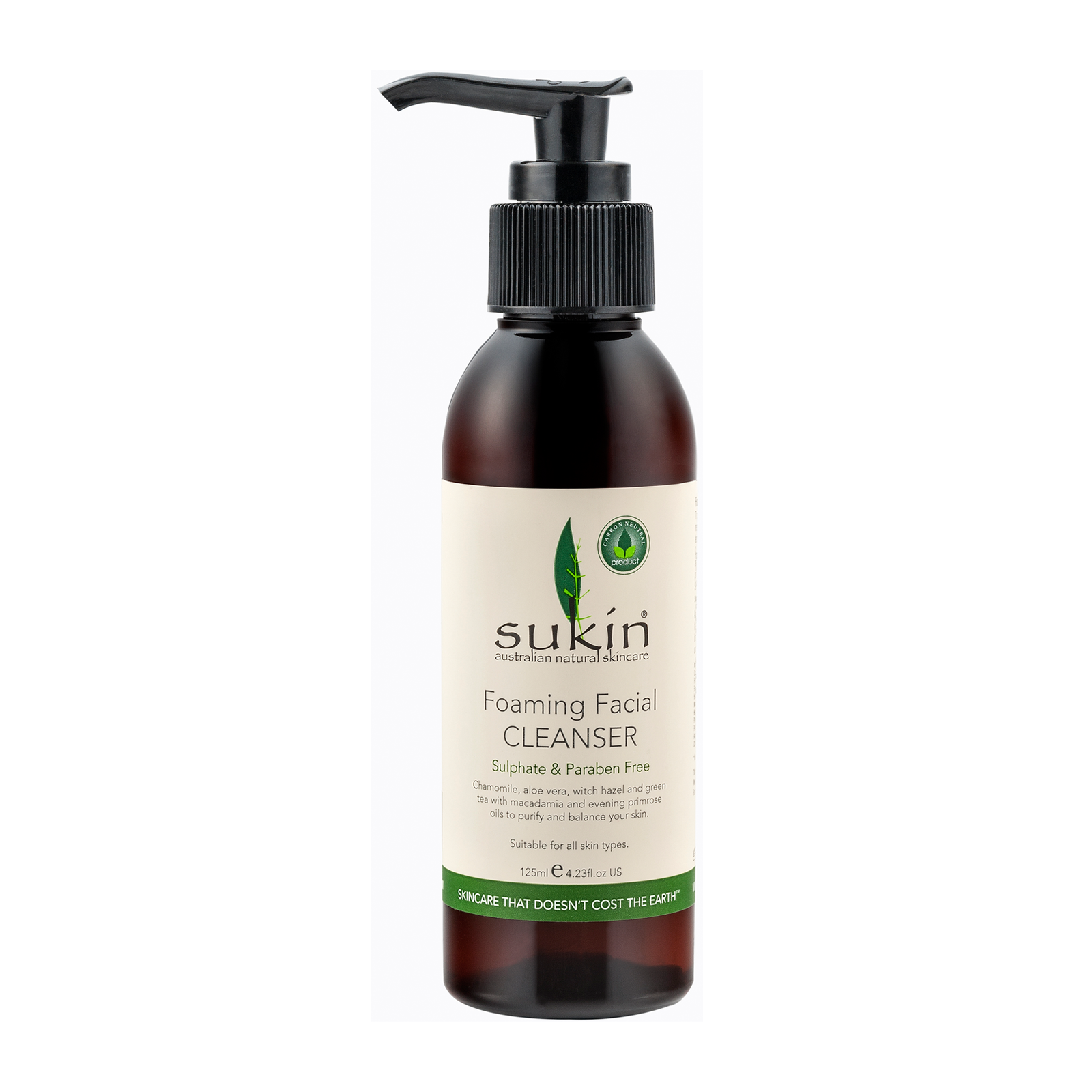 Sukin 苏芊 天然植物泡沫洗面奶 带泵装 125ml 油性 混合性肌肤