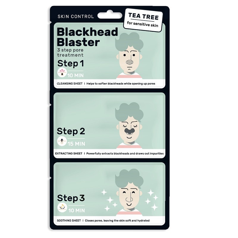 Skin Control 茶树精华去黑头三部曲鼻贴 适合敏感肌肤
