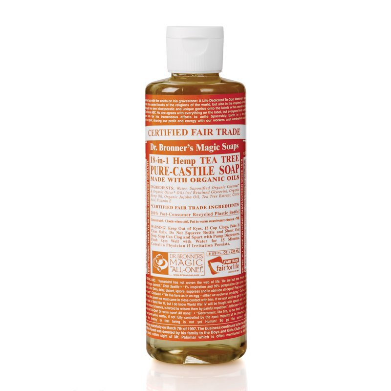 Dr Bronner's 布朗博士 有机茶树精油8合1液体皂 洗手液 洁颜露 236ml