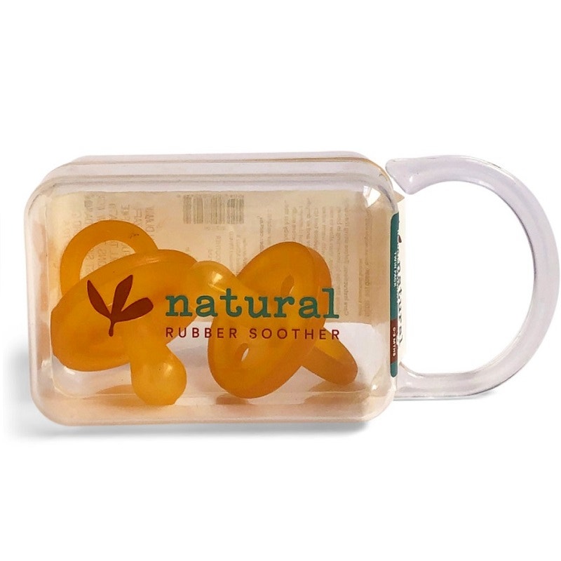 Natural Rubber Soother 天然橡胶安抚奶嘴 中号 2个（适合3-6个月）
