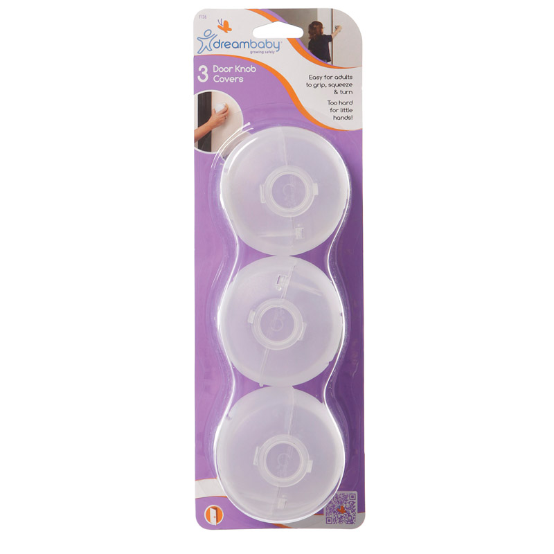Dream Baby  门把手宝宝安全防护套 3个 防止宝宝独自开门，适用于蘑菇型把手