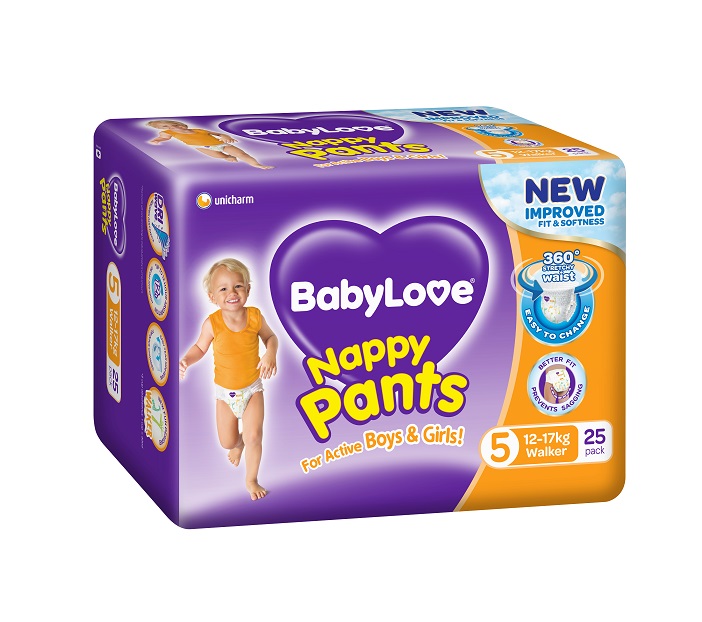 BabyLove 会步行儿童干爽护臀裤（12-17kg）25片