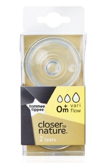 Tommee Tippee 汤美天地 母乳自然奶嘴1段（0-3个月）2个