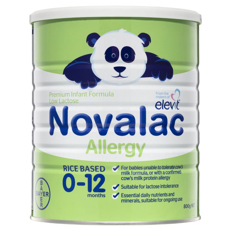 Novalac拜耳宝怡乐 大米蛋白水解防过敏婴儿奶粉（0-12个月） 800g