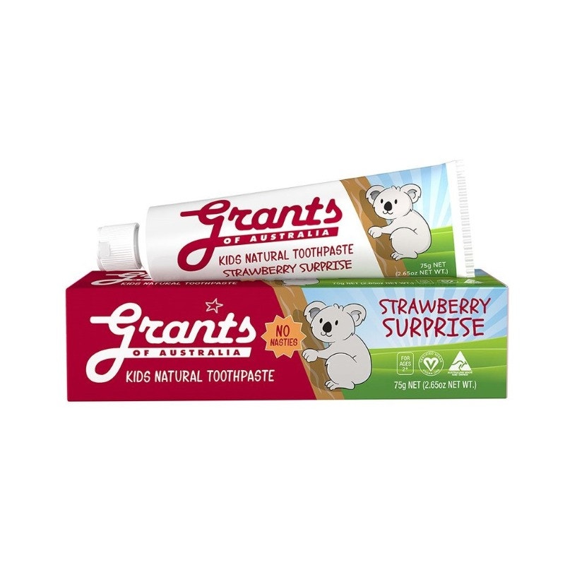 Grants of Australia 纯天然儿童牙膏（草莓味）75g