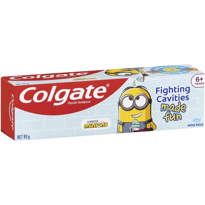 Colgate 高露洁 6岁以上儿童薄荷味清洁牙膏 90g (小黄人)