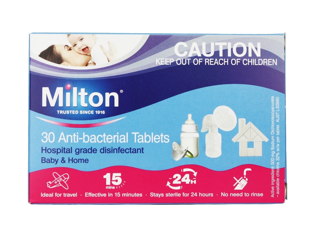 Milton 婴幼儿餐具玩具洗护泡腾消毒片 30片