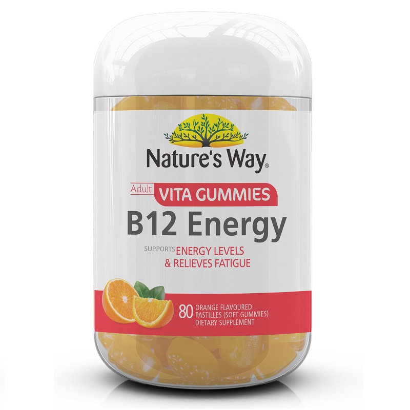 Nature's Way 佳思敏 成人维生素B12能量提升营养软糖 80粒