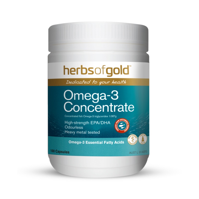Herbs of Gold 天然Omega-3 鱼油营养胶囊 100粒