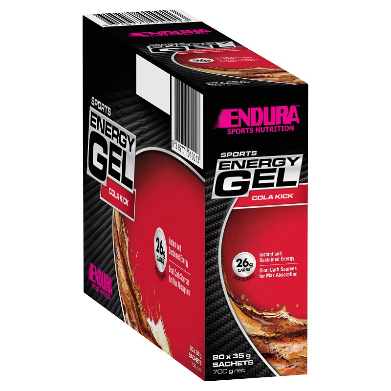 Endura Sports Energy Gel (Cola Kick) 35g X 20
