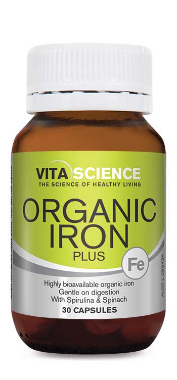 VitaScience Organic Iron Plus Cap X 30