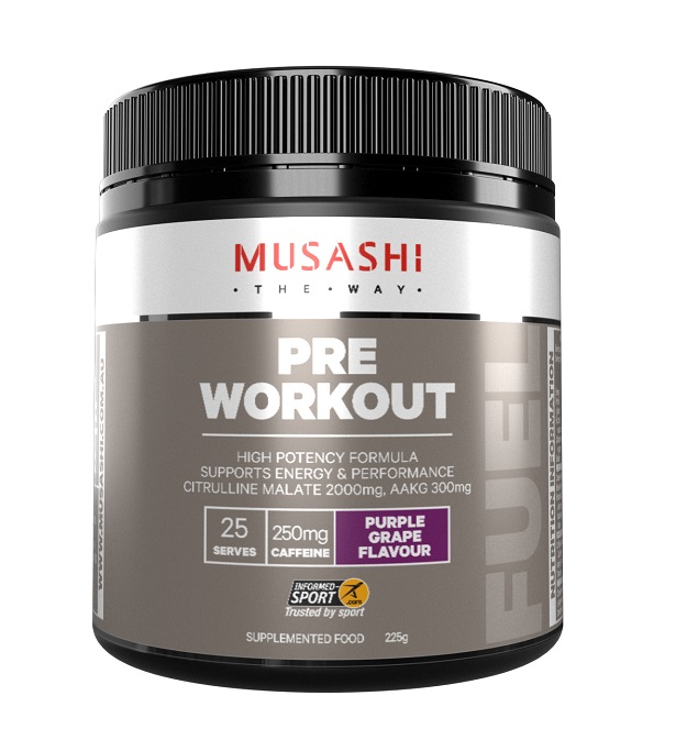 Musashi 锻炼前营养粉（紫葡萄味）225g