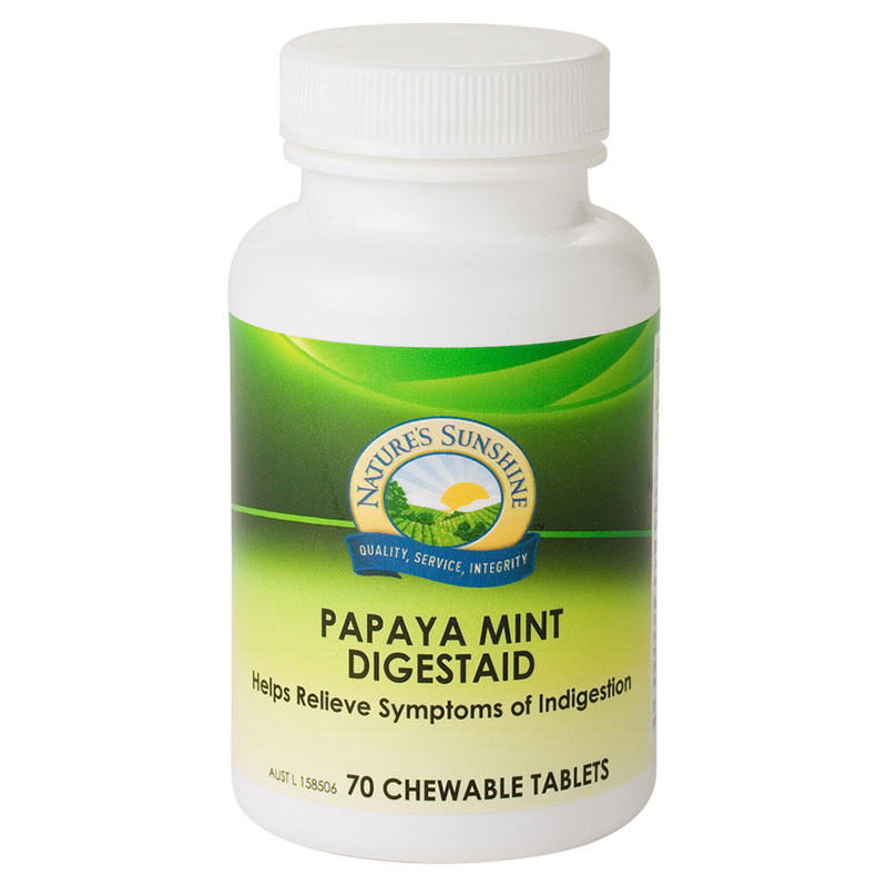 Nature s Sunshine 天然木瓜薄荷油胶囊 70粒（促进消化能力）