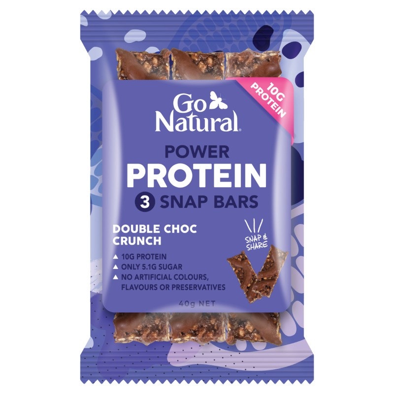 Go Natural 高蛋白质提升活力能量棒 40g X 10（双重巧克力味）