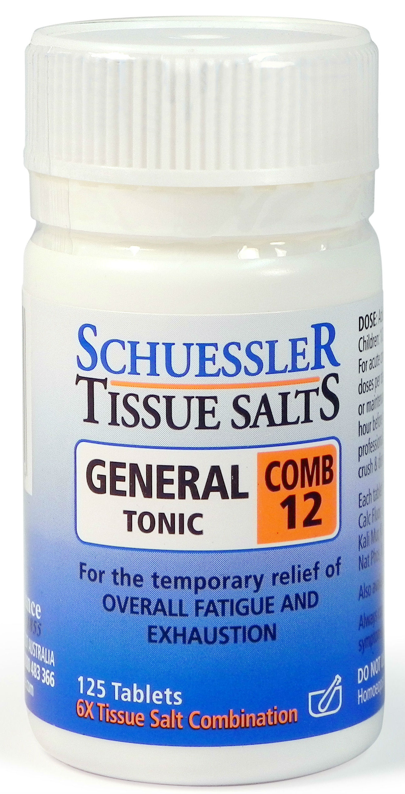 Schuessler Tissue Salts Comb 12 X 125