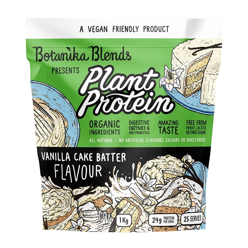 Botanika Blends 天然有机植物蛋白营养粉 1kg 香草蛋糕味（无糖）