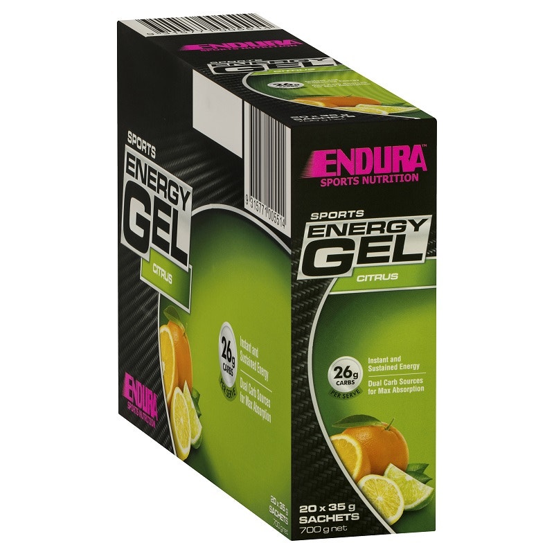 Endura 补充体力运动能量凝胶（柑橘味）20*35g 粒