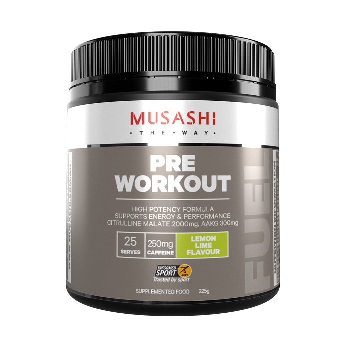 Musashi 锻炼前营养粉（酸柠檬味）225g